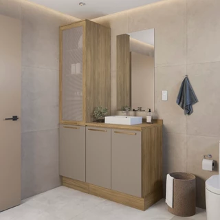 Conjunto de Banheiro 2 Peças com Tampo