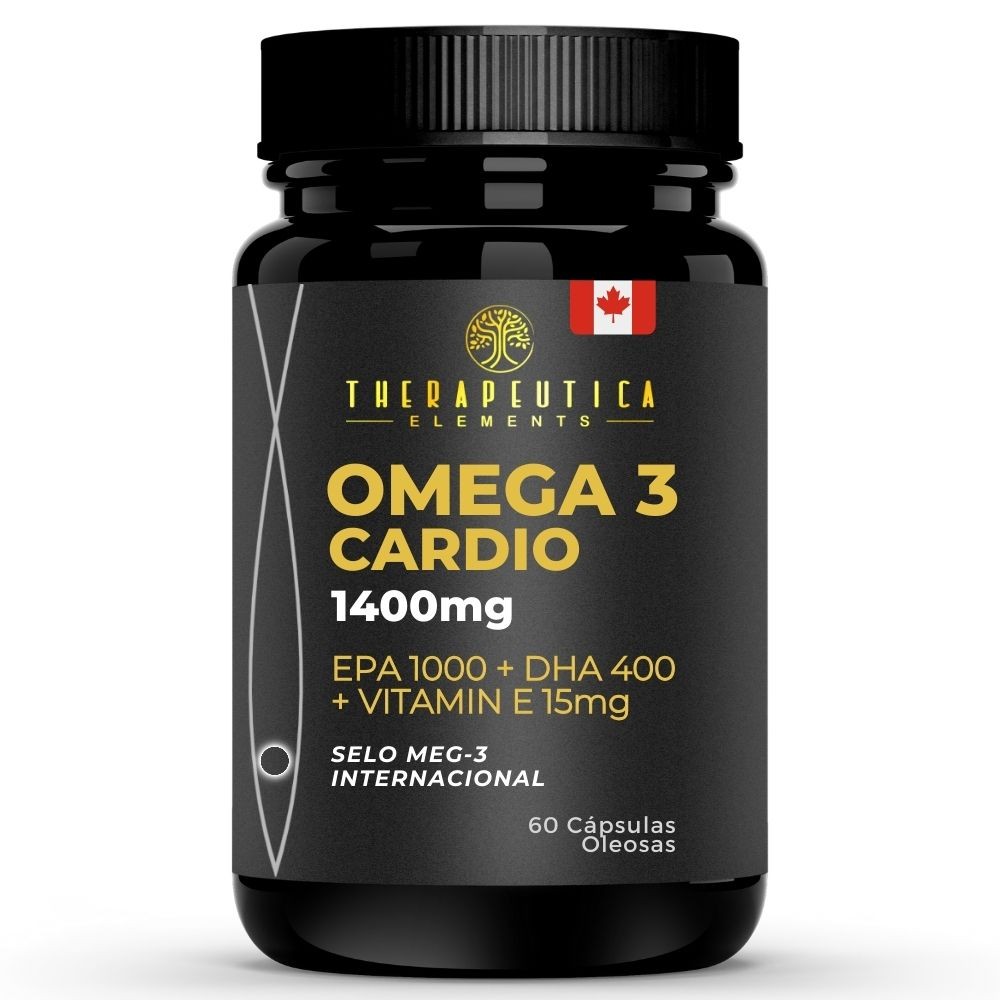 Omega 3 Cardio 1400mg | DHA 400mg + EPA 1000mg + Vitamina E 15mg 60 ...
