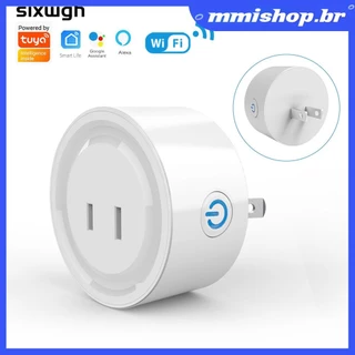 Jp Outlet Contagem regressiva de tempo Tuya Smart Plug Suporte Tuya Alexa Google Home Tomada inteligente 10a Smart Life Wifi Plug Medidor diário Wifi Controle remoto Smart Home mmishop.br