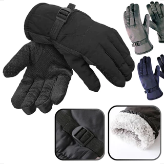 Luva Motoqueiro C/ Forro Quente Motociclista Impermeável Pelinho p/ Frio Moto Bike Viagens