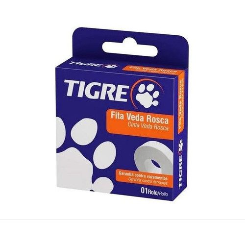 Kit C/5 Fitas Veda Rosca 25 Metros Tigre