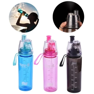 Garrafa Squeeze Com Spray Borrifador 600ml pra Bike Academia