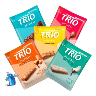 KIT 15 BARRAS DE CEREAIS TRIO ORIGINAL 5 PACOTES COM 3 UNIDADES COM 20G CADA
