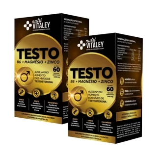 Kit 2 Vitaley Nutri Testo 60 Cápsulas em Oferta na Shopee
