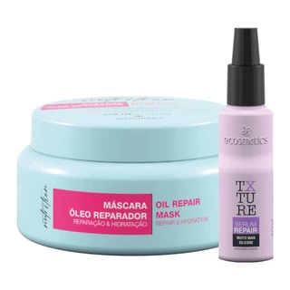 Kit Ecosmetics Nutrition Máscara Oil Repair 250 ml, Serum Repair Finalizadores 60ml