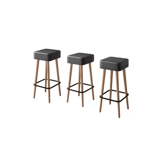 Kit Banquetas Altas Estofadas Dubai Conforto e Design Moderno para Cozinha e Área Gourmet - Salaone