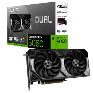Placa de Vídeo ASUS RTX 5060 Dual 8GB GDDR7 128 Bits 2x OC