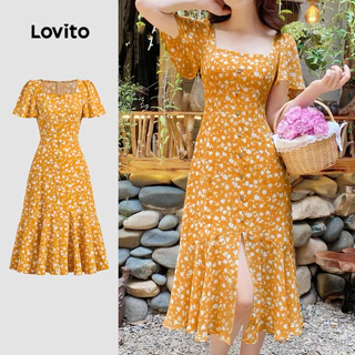 Vestido Lovito Floral com Fechamento Zíper na Black Friday 2025 | BuscaProdutos