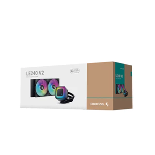 Water Cooler DeepCool LE240 V2 ARGB 240mm Preto Anti-Leak BKAMMC-G-2
