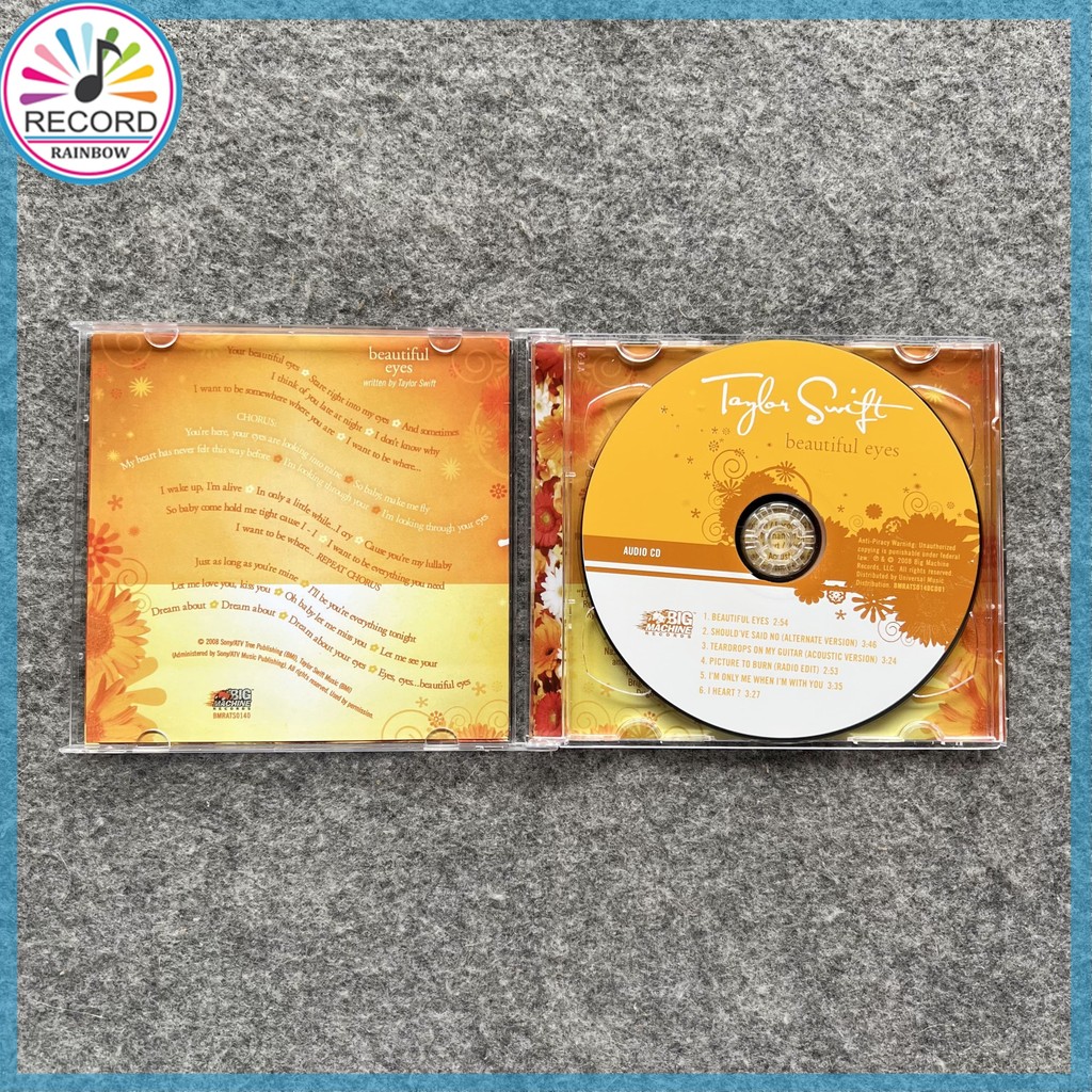 Taylor Swift Beautiful Eyes Original CD+DVD Album [Lacrado] Brand