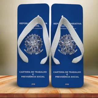 Chinelo quadrado CARTEIRA DE TRABALHO MASCULINO Sandália Confortável Leve Estilosa Ccorreiado Qualidade