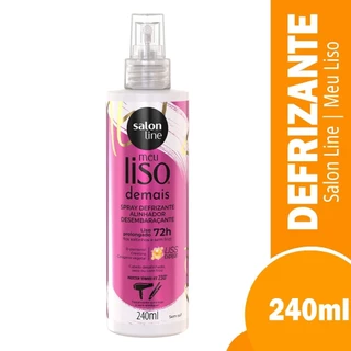 Defrizante Salon Line Meu Liso Demais Protetor Térmico Spray 240ml em Oferta na Shopee