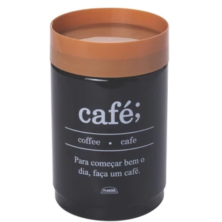 Porta mantimentos empilhável café 1,1 litros Plasutil ref. 17782