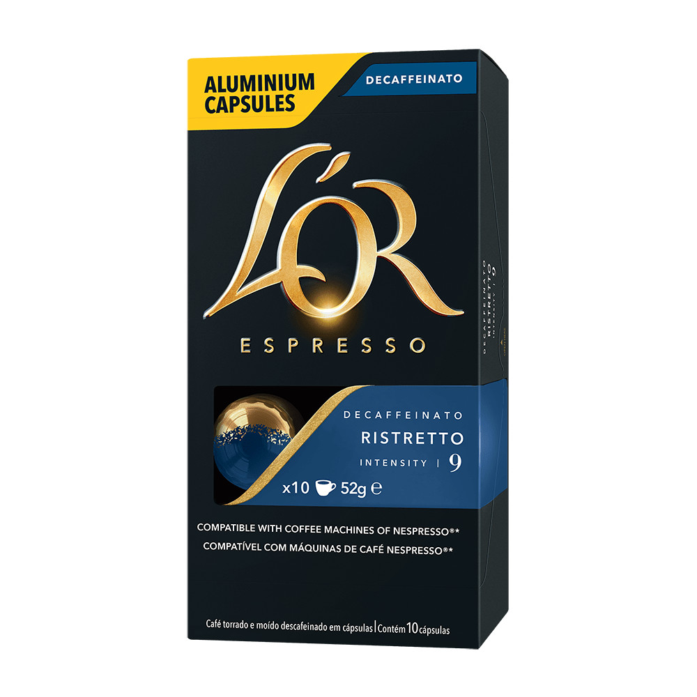 Cápsulas Café L'OR Ristretto Decaffeinato 10 Un