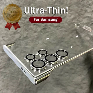 Capa Dura À Prova De Choque Para Samsung Galaxy S24 Ultra S23 S22 Proteção Da Lente Câmera Transparente