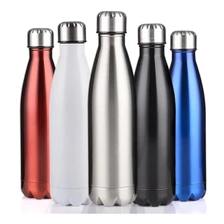 Garrafa Squeeze Térmica Parede Dupla Aço Inox Linda e Durável 500ml