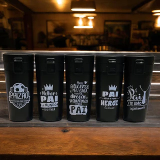 Copo térmico Termolar Café Chá Chopp Cerveja presente dias pais