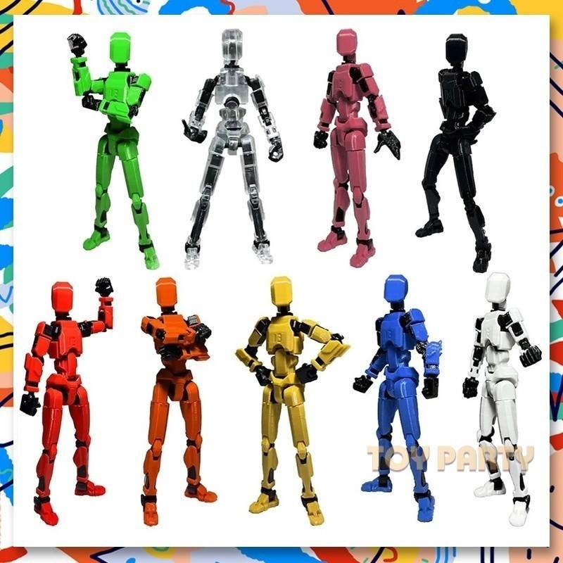 【 ⭐ Sorte 13 】 Lucky 13 Manequim 13 Figura De Ação multi-jointed Móvel 3D Impresso Exército De Brinquedos Nova 13 mini