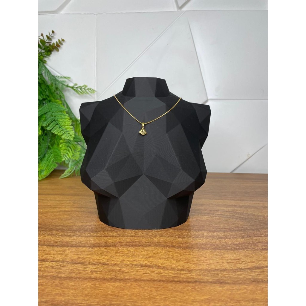 Busto Expositor de Joias Low Poly