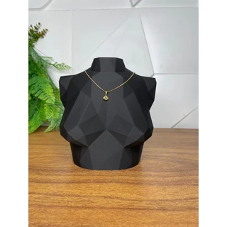Busto Expositor de Joias Low Poly