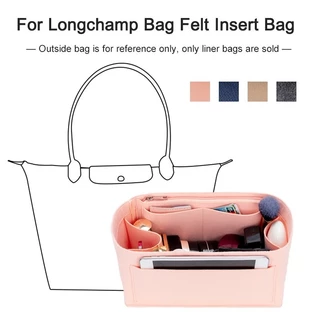 Organizador de Maquiagem para Bolsa de Feltro Longchamp com Divisor Interno