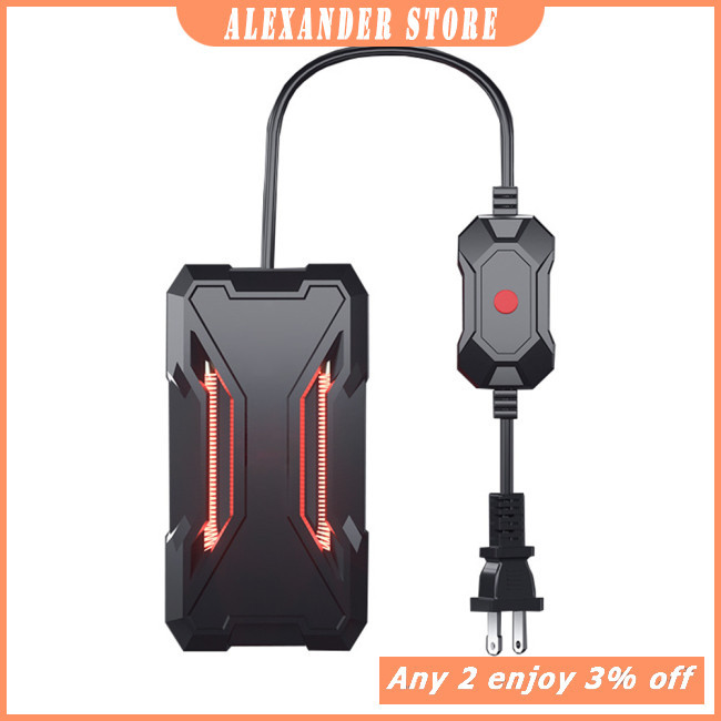 Aquecedor Submersível Alex Aquarium Heater 50W/75W/100W/150W Para Aquários Com LED Externo Controlador Digital De Temperatura