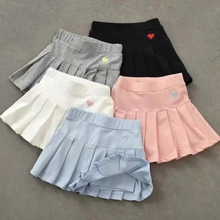 Novas Saias De Verão Para Meninas Com Calças De Segurança Internas Saia Uniforme Estudantes