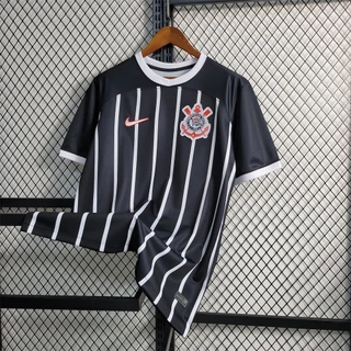 23 /24 C-S Away Camisa De Futebol Masculino Camisa Esportiva Negra MKFM