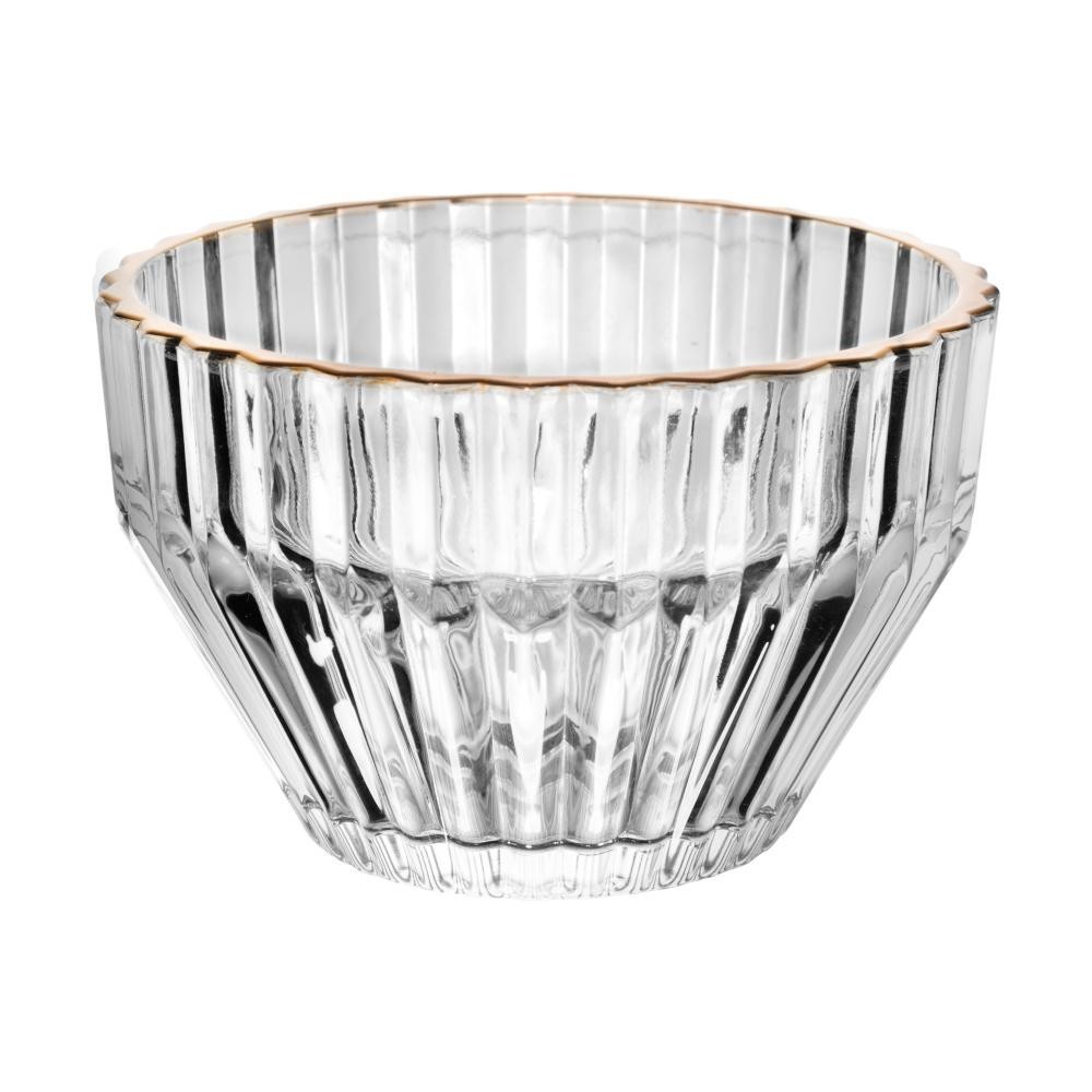 4 Bowls Wolff Imperatriz de Cristal com Fio de Ouro 11cm
