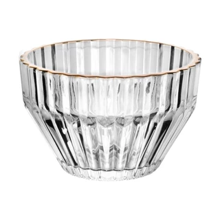 4 Bowls Wolff Imperatriz de Cristal com Fio de Ouro 11cm