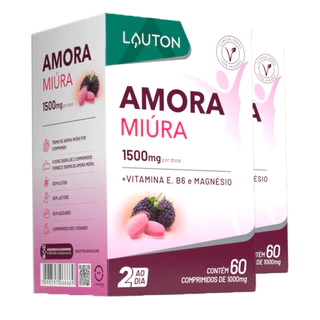 Kit 2x Amora Miúra Premium Lauton 60 Comprimidos