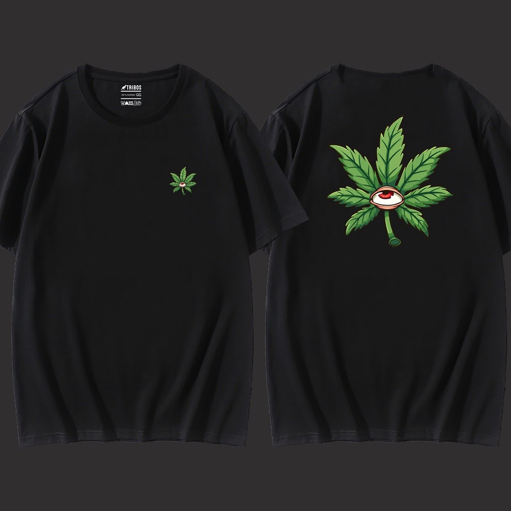 Camiseta Masculina Olho Folha Verde Erva Blusa Masculina De Algodao Estampada Granfina Shops Garanta a Já a Sua Envio Já !