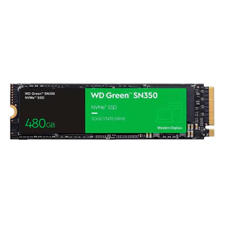 SSD 480GB WD Green PC SN350 PCIe NVMe Leitura: 2400MB/s e Gravação: 1650MB/s - WDS480G2G0C
