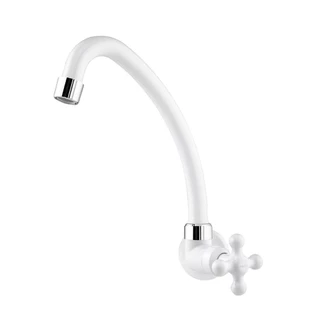 Torneira p/ Cozinha Parede Bica Móvel Especial Maruja 1/2 e 3/4 Polegadas Branca - Viqua em Oferta na Shopee
