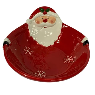 Tigela Merry Christmas em Cerâmica 20x19x10cm - Vencedor