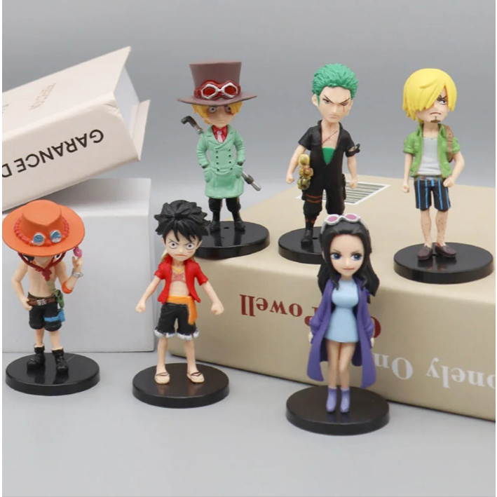 One Piece kit 6 unidades Action figure boneco do luffy brinquedo boneco luffy boneco one piece anime