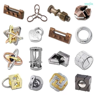 YUEJIU Alloy Brain Teaser Puzzle Toys , Metal Wire Puzzles Desbloqueio Brinquedo Quebra-Cabeça 3D , Cabeças De IQ Luban Lock Presentes Para Crianças