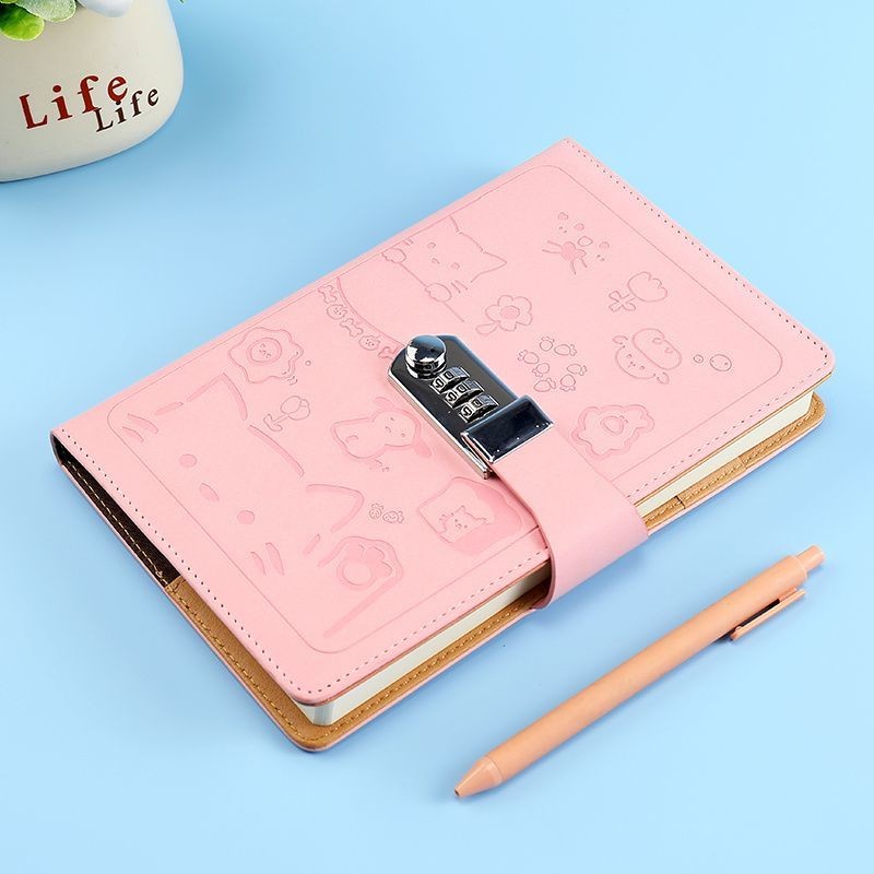 Novo caderno de senha A5 de alto valor com diário de bloqueio mais ...