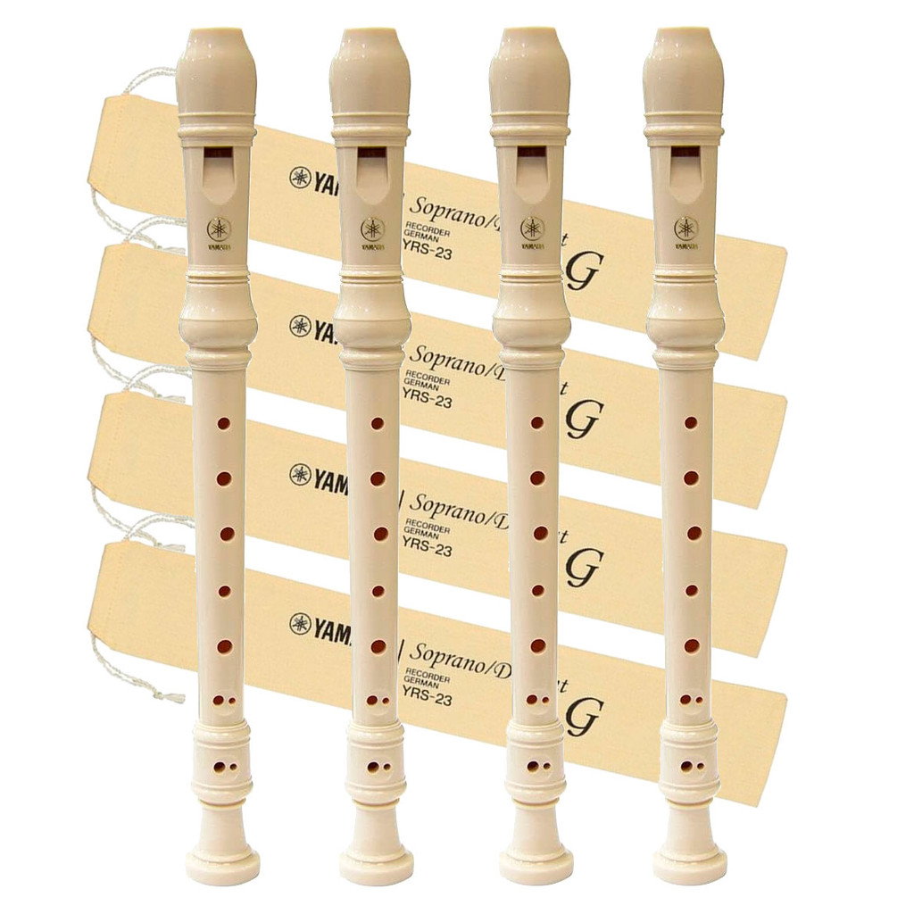 4 FLAUTAS DOCE YAMAHA SOPRANO GERMÂNICA YRS-23G | Shopee Brasil