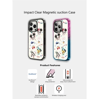 CASETiFY X Disney Nice Day Sucção Magnética Capa Traseira De Acrílico Rígido Para Apple IPhone 12 13 14 15 16 Pro Max Plus Com Caixa