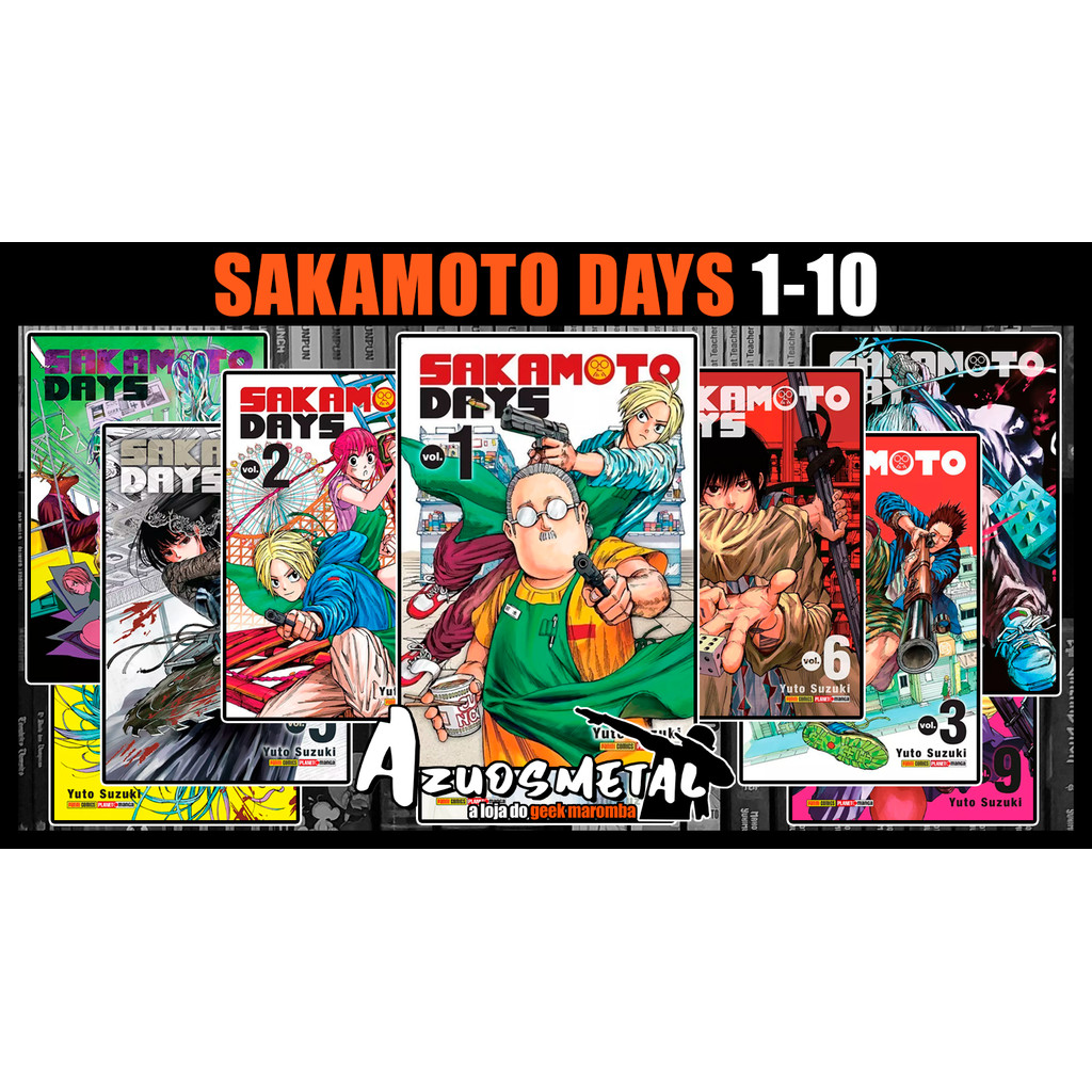 Kit Sakamoto Days - Vol. 1-10 [Mangá: Panini] | Shopee Brasil