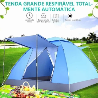 Barraca de Camping 2-4 Pessoas | Portátil, Impermeável e com Abertura Rápida em Oferta na Shopee