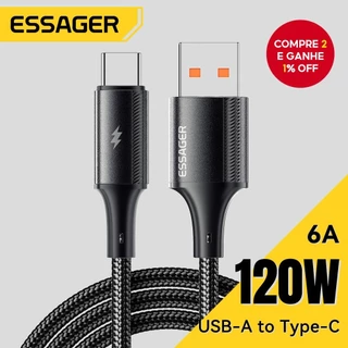 Essager 120W Cabo De Carregamento Rápido Tipo-C Carga Rápida Para Xiaomi 14 Ultra Cabos De Dados USB