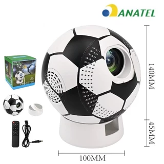 Mini Projetor Bola de Futebol 4K Ultra HD – USB, Controle Remoto, Ideal para Filmes, Jogos e Futebol marisa em Oferta na Shopee