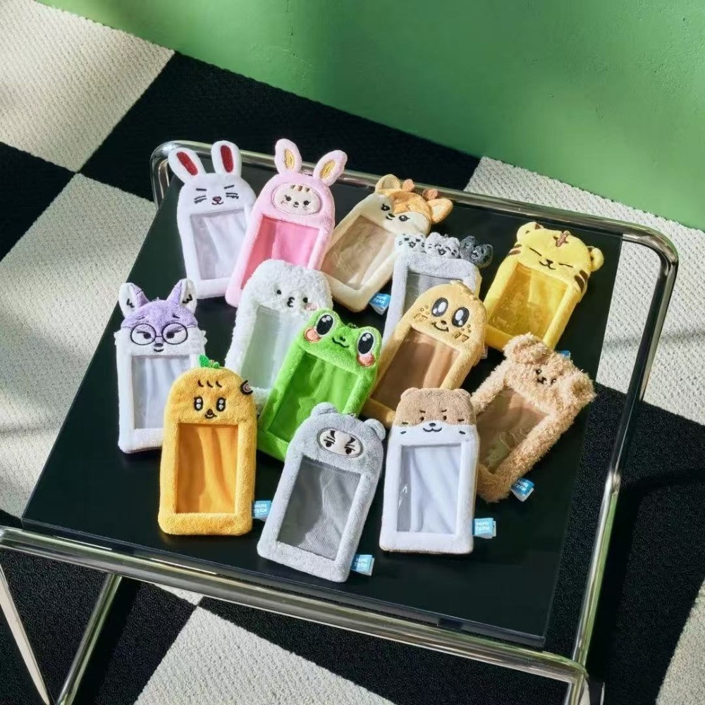 Kpop Idol Seventeen Minteen Porta-Cartões De Pelúcia Capa