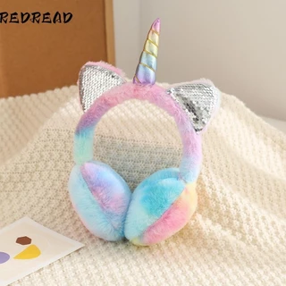 REDREAD Unicorn Earmuffs , De Animais Fofos E Macios , Aquecedores De Orelha Quente De Inverno Para Meninas