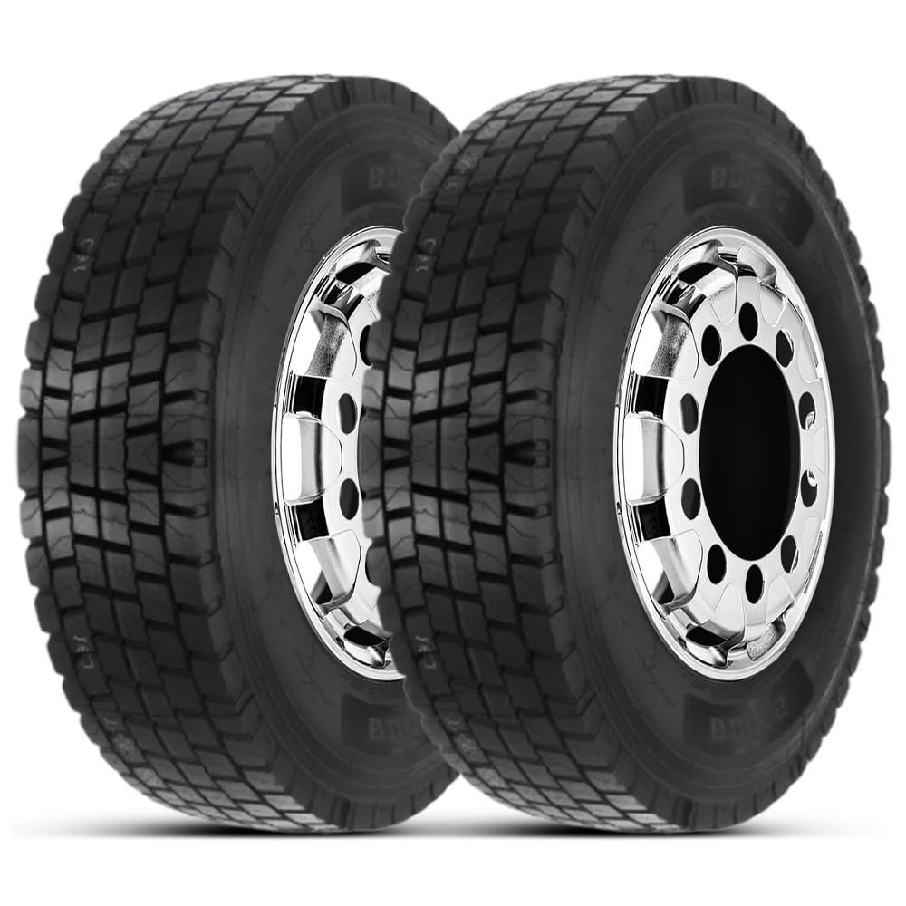 2 Pneu Aro 22.5 295/80R22.5 Blacklion BD175 152/149M 18PR | Shopee Brasil