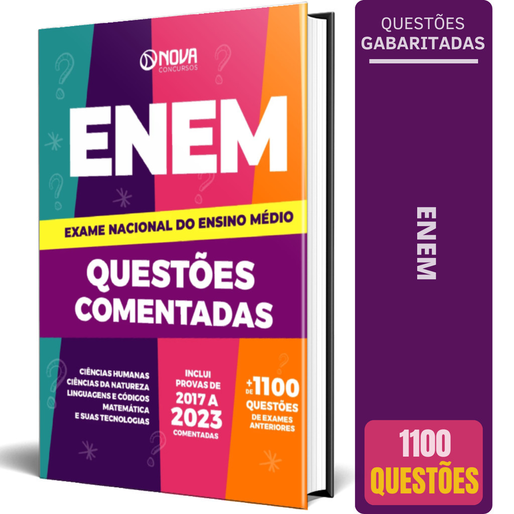 Livro Questões Comentadas ENEM 2024 | Shopee Brasil