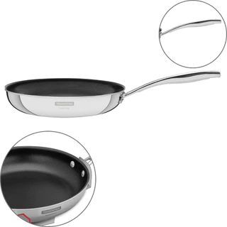 Frigideira Tramontina Grano em Aço Inox com Corpo Triplo Revestimento Interno em Antiaderente com Cabo 20 cm 1,2 L
