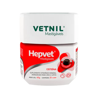 Hepvet Mastigáveis Vetnil - 30 Comprimidos